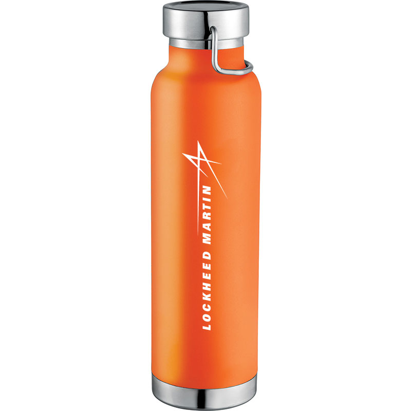 Copper Vacuum Insulated Bottle, 20 oz - Orange