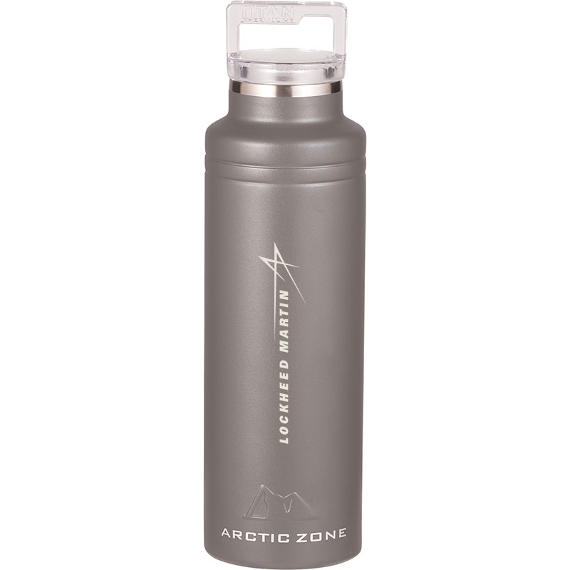 Arctic Zone Copper Vacuum Insulated Bottle, 20 oz - Gray