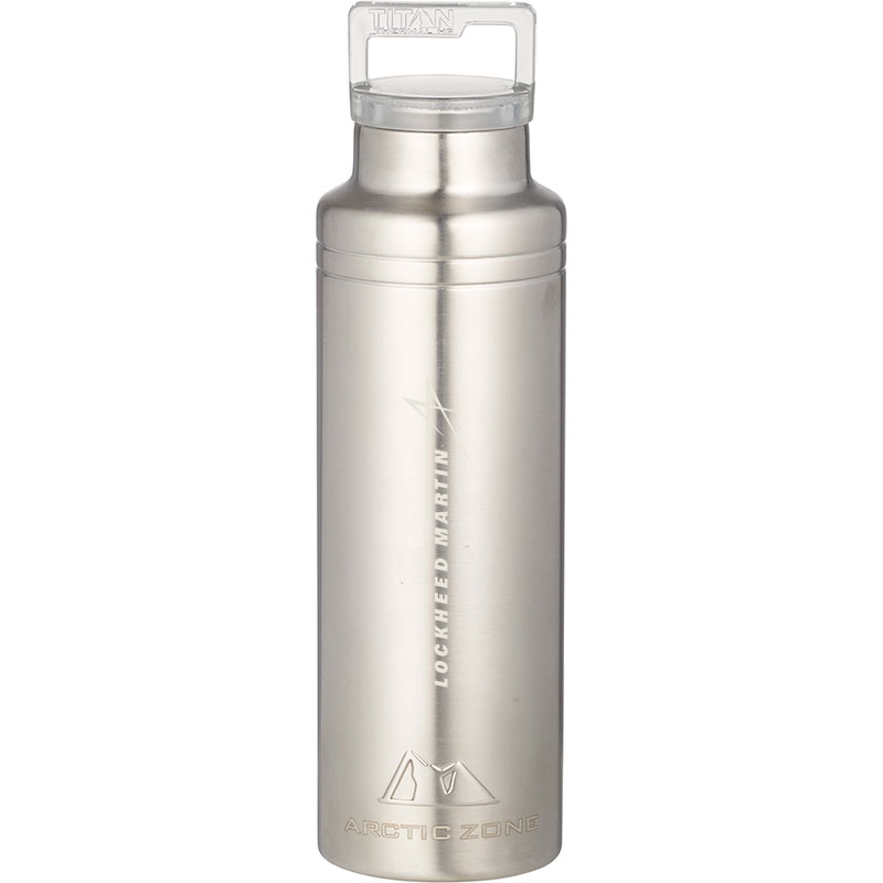 Arctic Zone Copper Vacuum Insulated Bottle, 20 oz - Silver