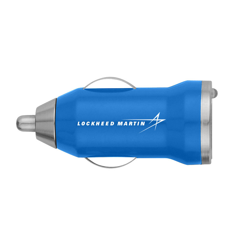 USB Car Charger - Blue