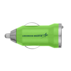 USB Car Charger - Lime Green