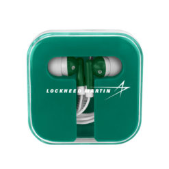 Ear Buds In Compact Case - Green