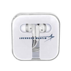 Ear Buds In Compact Case - White