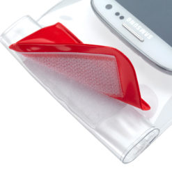 Waterproof Phone Pouch - Red Open