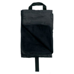 Fleece Blanket w/ Nylon Backing - Black