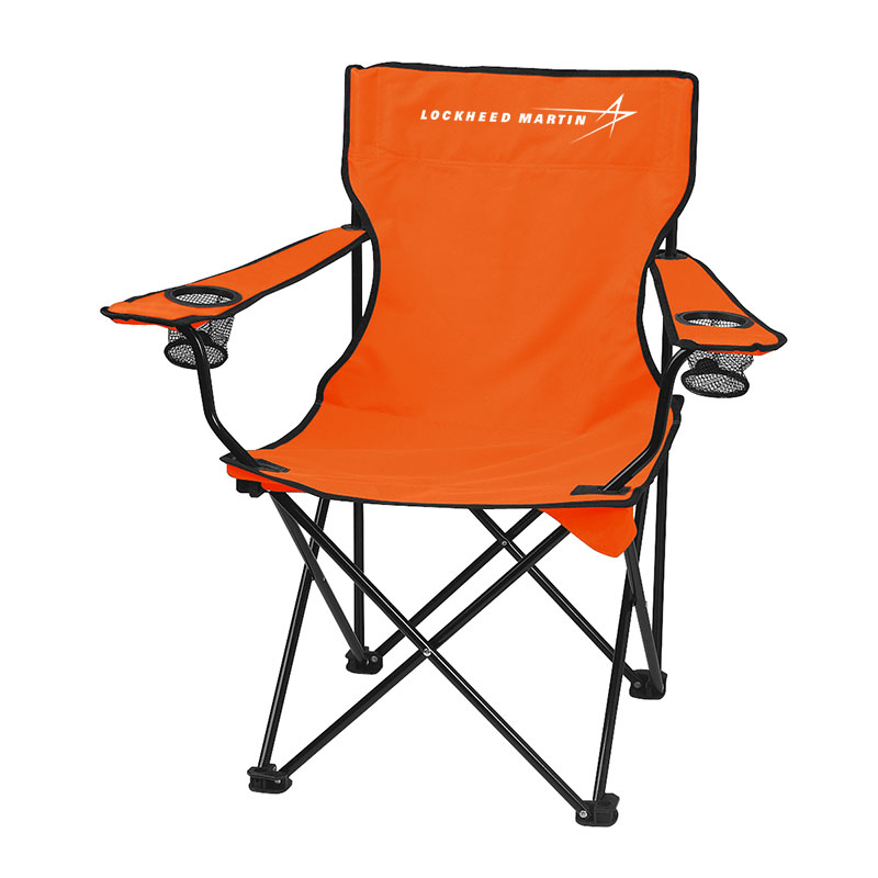 Orange camping chair 