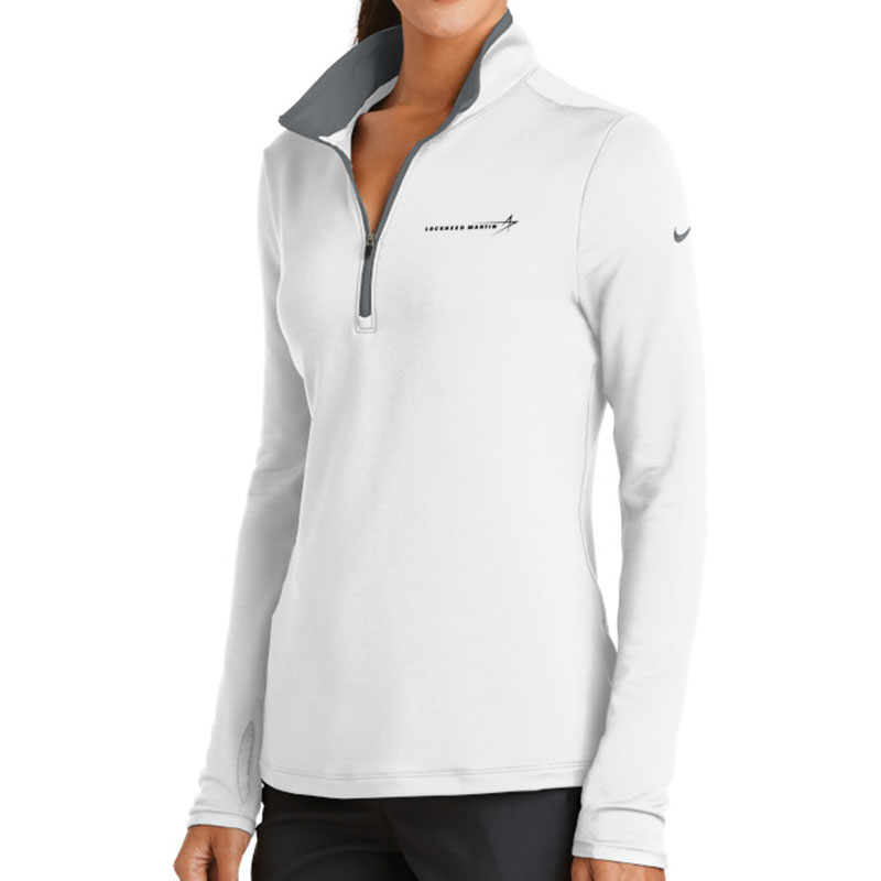 Ladies' Nike Dri-Fit Stretch Pullover - White 2