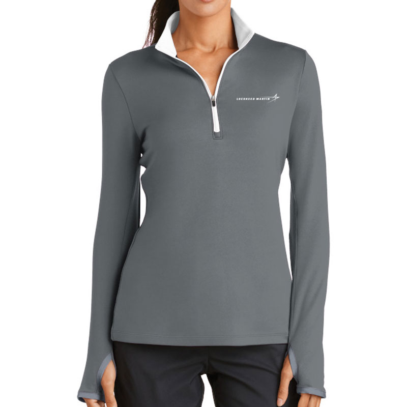 Ladies' Nike Dri-Fit Stretch Pullover - Gray