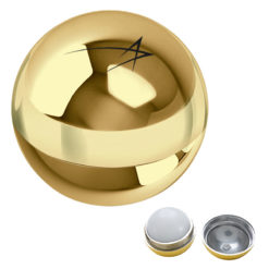 Metallic Lip Balm Ball - Gold