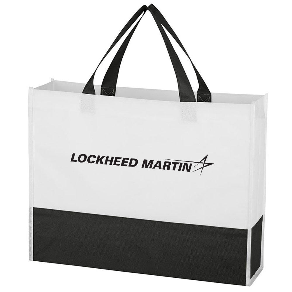 Black-Lockheed-Martin-Non-Woven-Prism-Tote-Bag