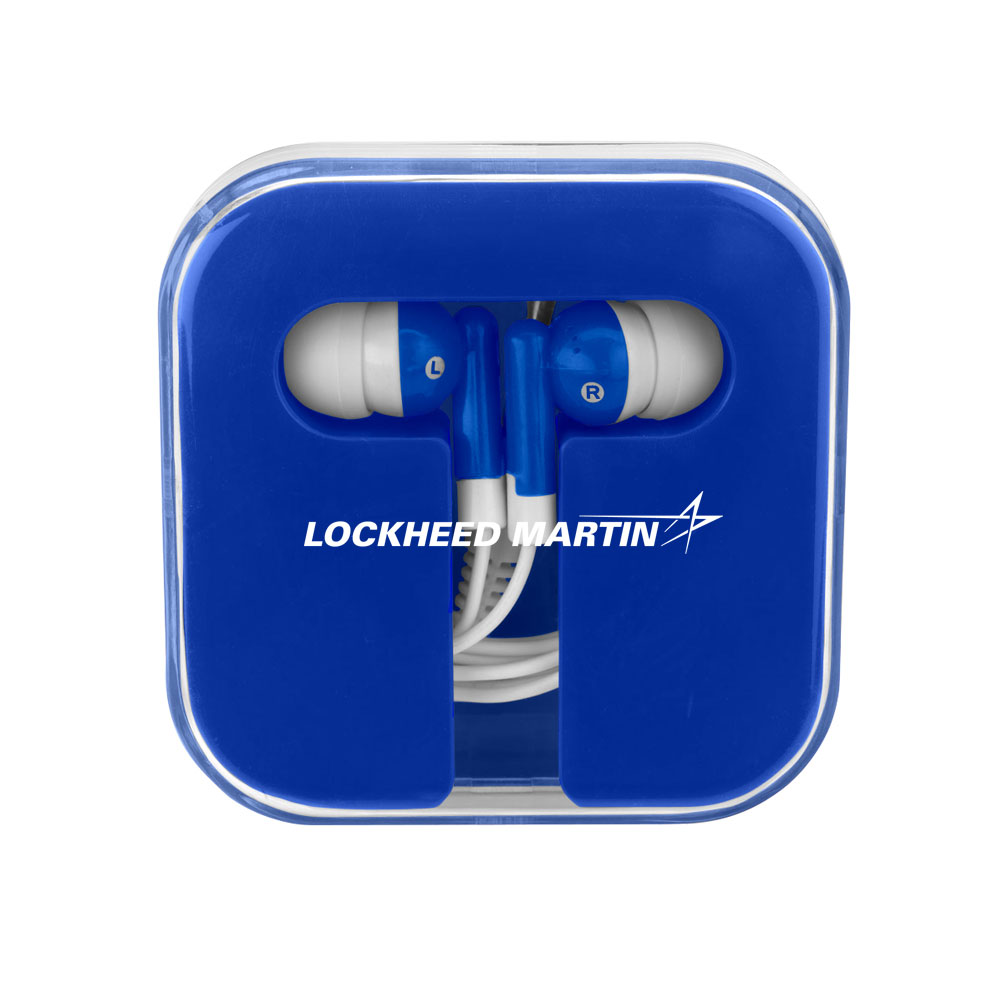 Blue-Blue-Lockheed-Martin-Ear-Buds-In-Company-Case
