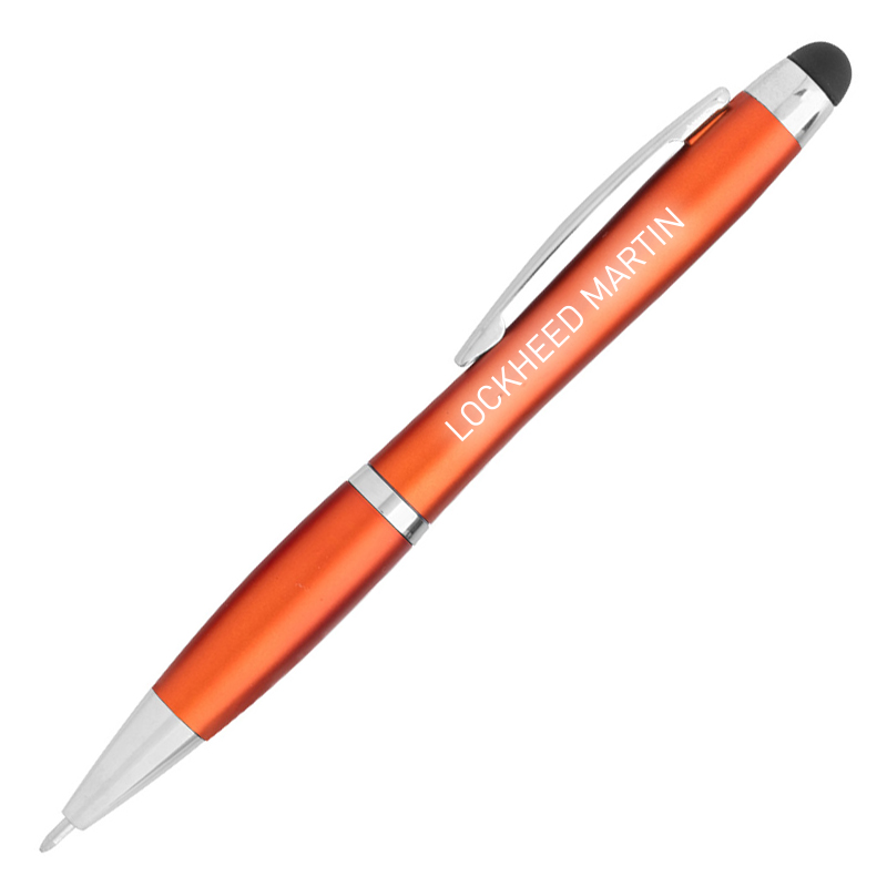 Belmar Light Up Stylus Pen - Orange