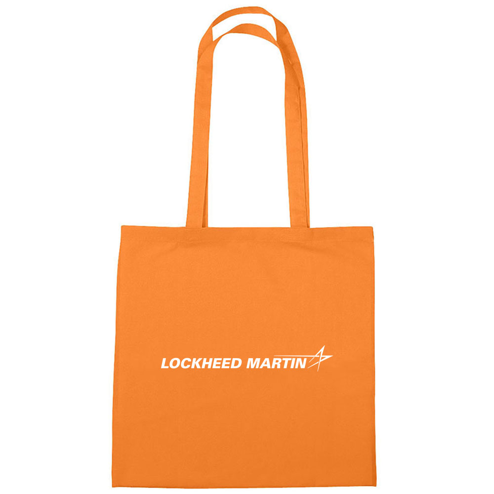 Orange-Lockheed-Martin-Cotton-Tote-Bag