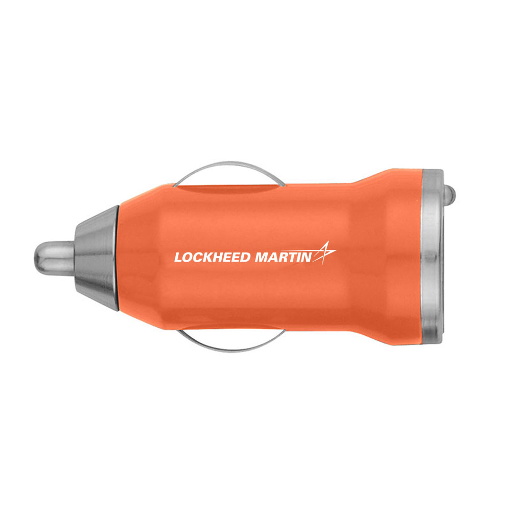 Orange-Lockheed-Martin-USB-Car-Charger