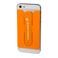Quik-Snap Mobile Device Pocket / Stand - Orange