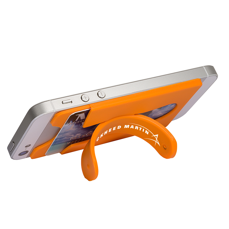 Quik-Snap Mobile Device Pocket / Stand - Orange 2