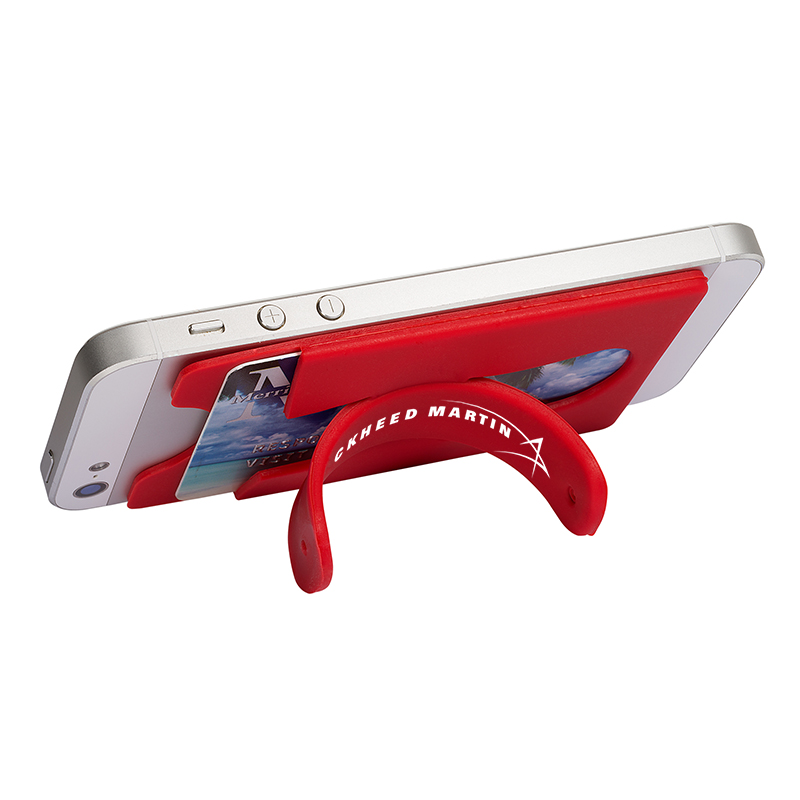 Quik-Snap Mobile Device Pocket / Stand - Red 2