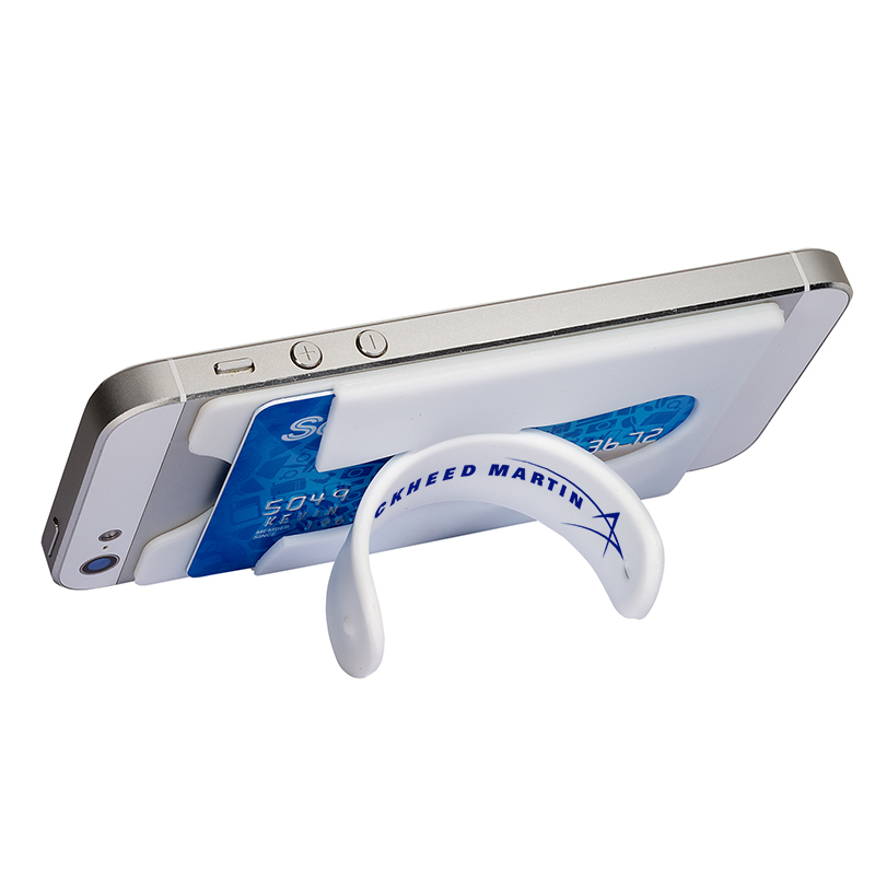 Quik-Snap Mobile Device Pocket / Stand - White 2