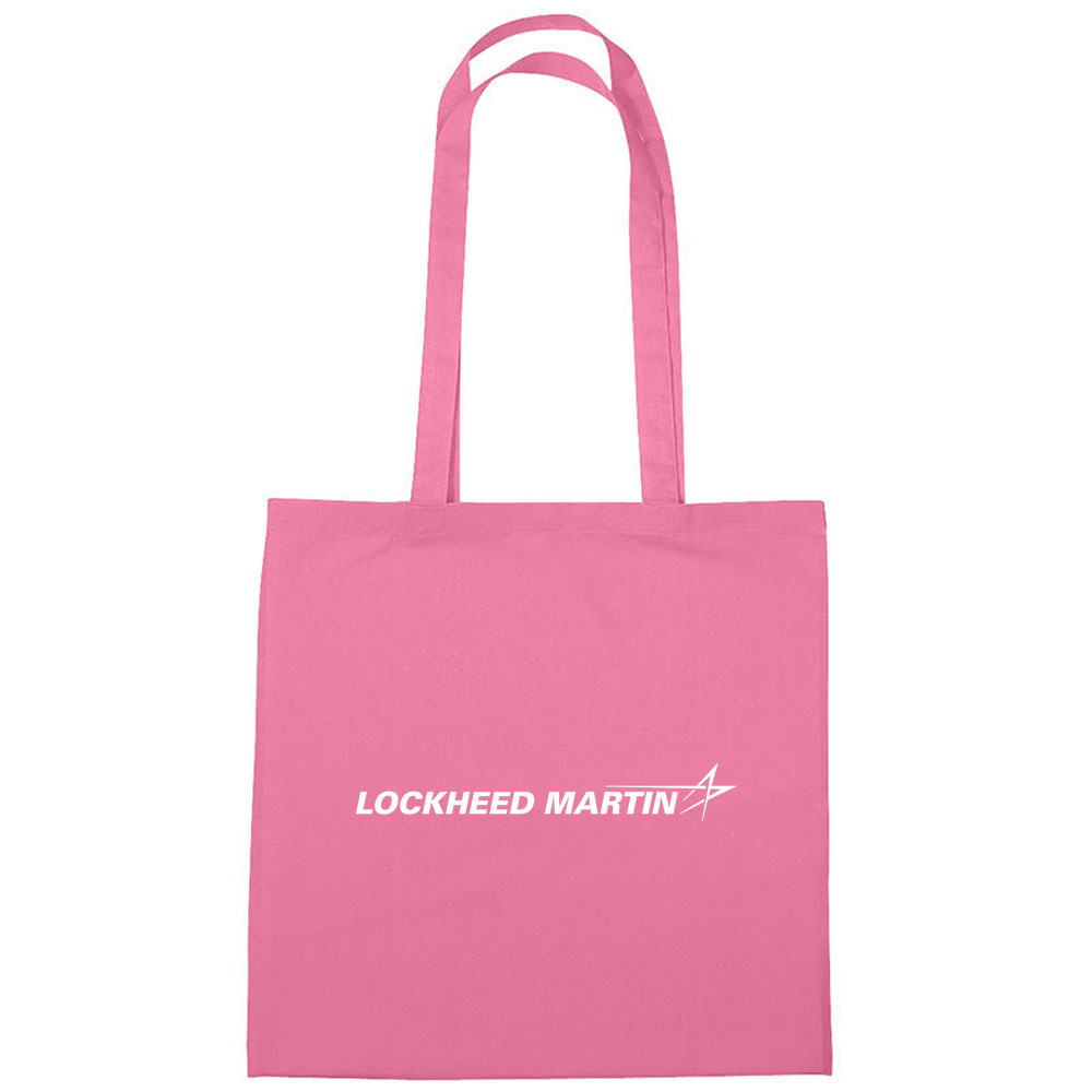 Pink-Lockheed-Martin-Cotton-Tote-Bag