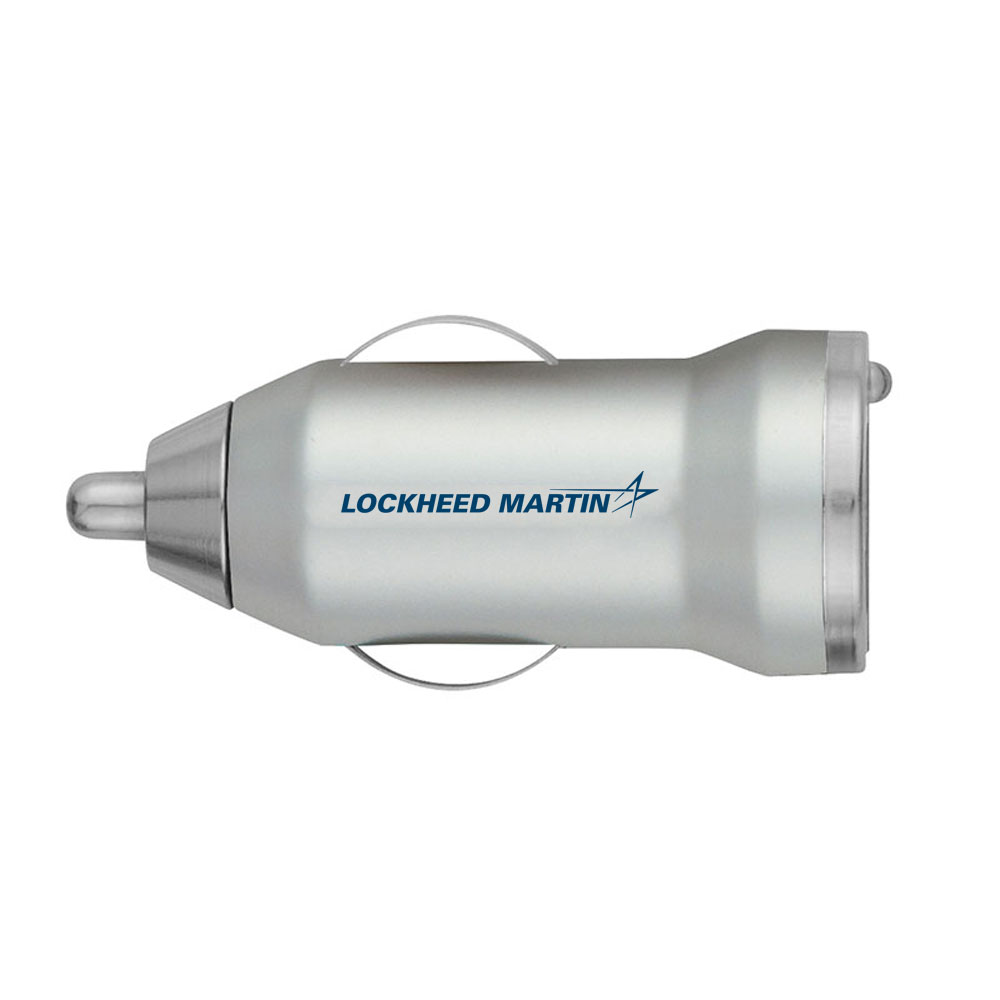 Silver-Lockheed-Martin-USB-Car-Charger