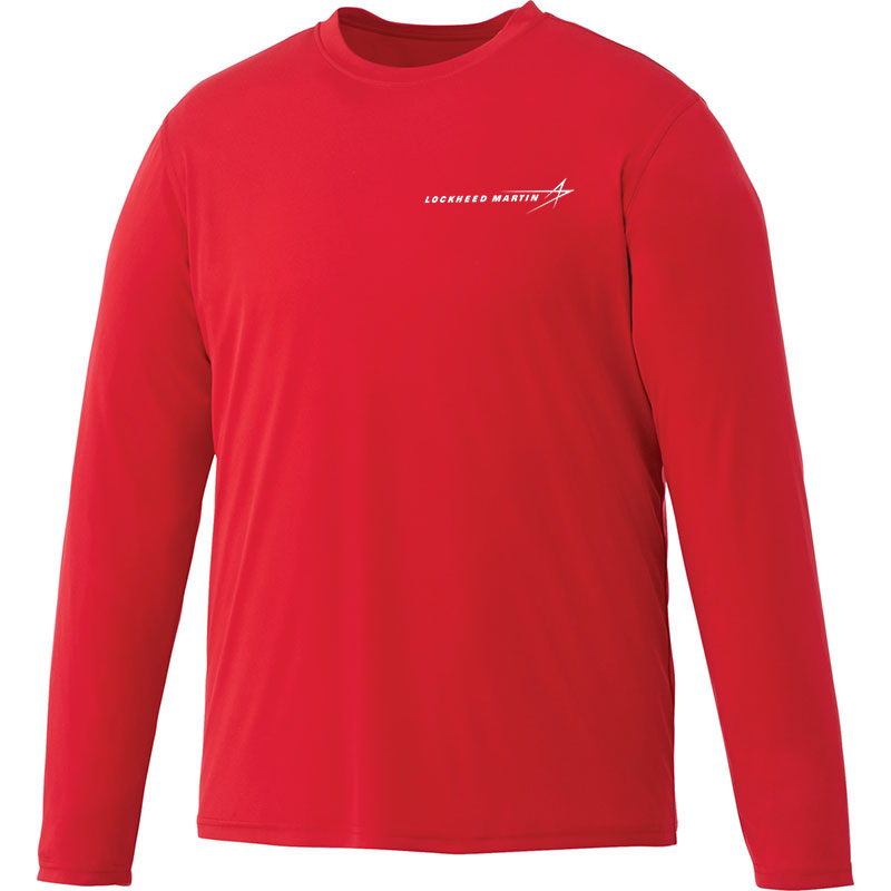Men's Parima Long Sleeve Poly T-Shirt - Red