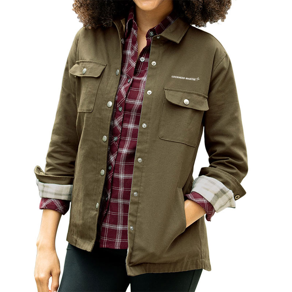 Taupe-Lockheed-Martin-Ladies-Boulder-Shirt-Jacket