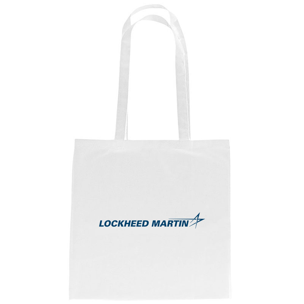 White-Lockheed-Martin-Cotton-Tote-Bag
