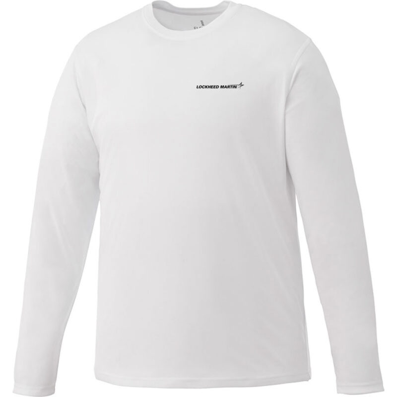 White-Lockheed-Martin-Mens-Parima-LS-Shirt