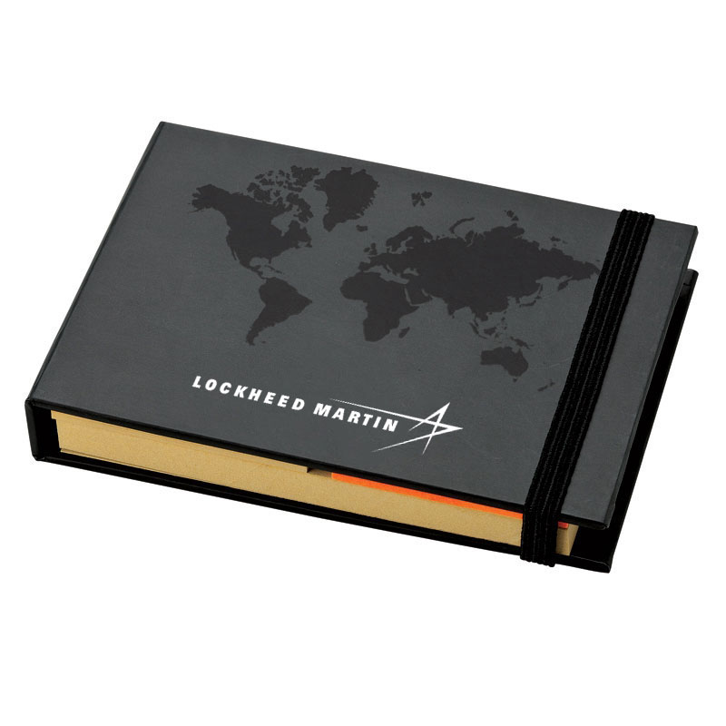 World Sticky Notebook - Black