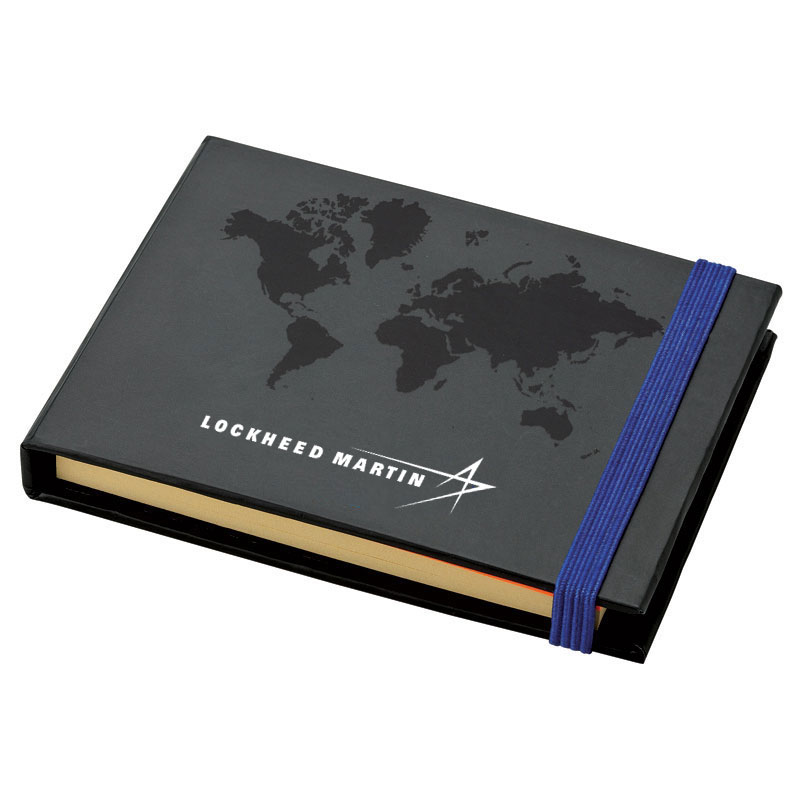 World Sticky Notebook - Blue