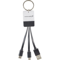 Dazzle 3-In-1 Light Up Charger Cable - Black