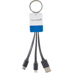 Dazzle 3-In-1 Light Up Charger Cable - Royal