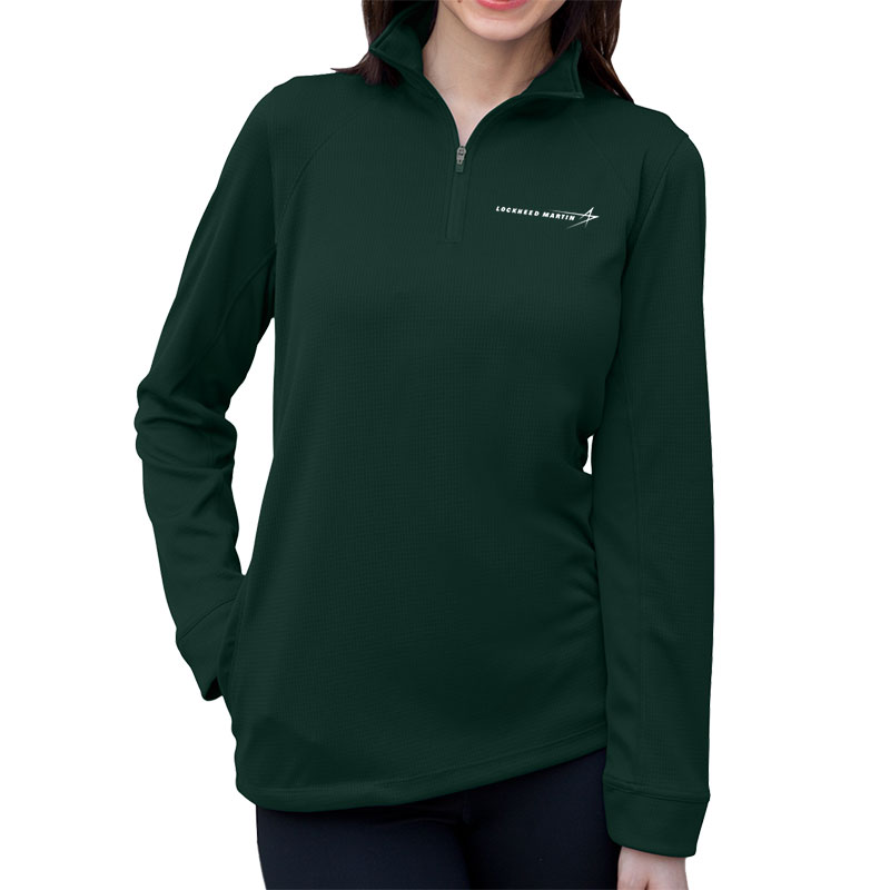 Ladies' Dry Mesh Pullover - Forest Green