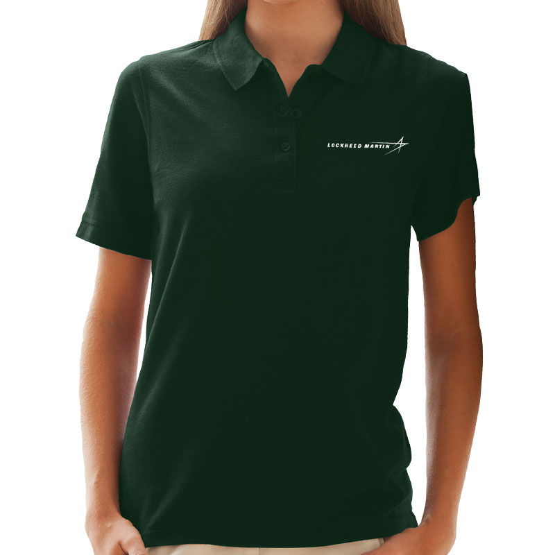 Ladies' Soft-Blend Pique Polo - Forest Green