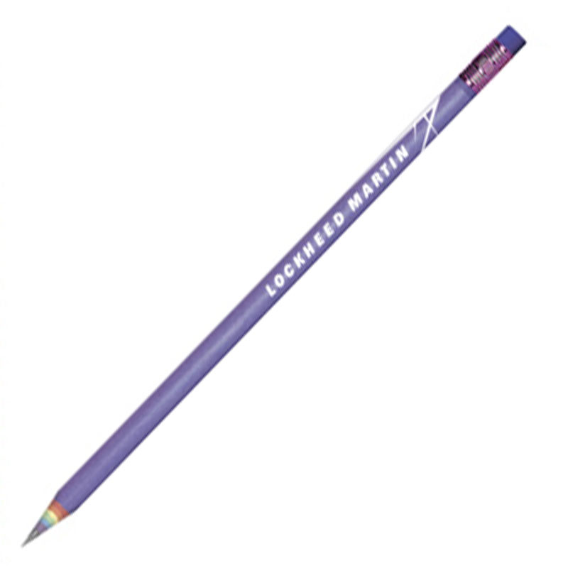 Arcus Rainbow Recycled Newspaper Pencil - Purple