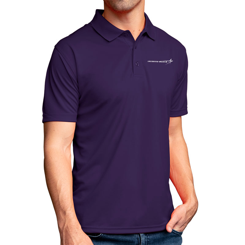 Men's Omega Mesh Tech Polo - Purple