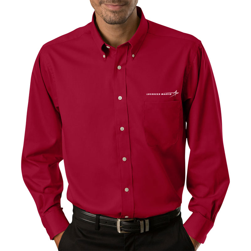 Men's Van Heusen Twill Dress Shirt - Red