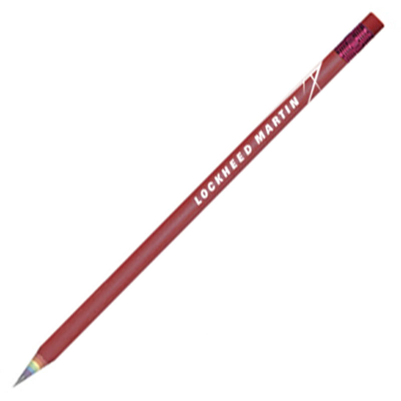 Arcus Rainbow Recycled Newspaper Pencil - Red