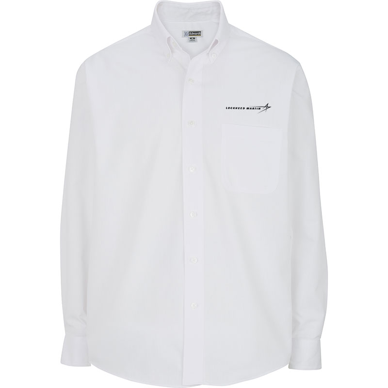 Men's Poly Blend Dress Shirt - White