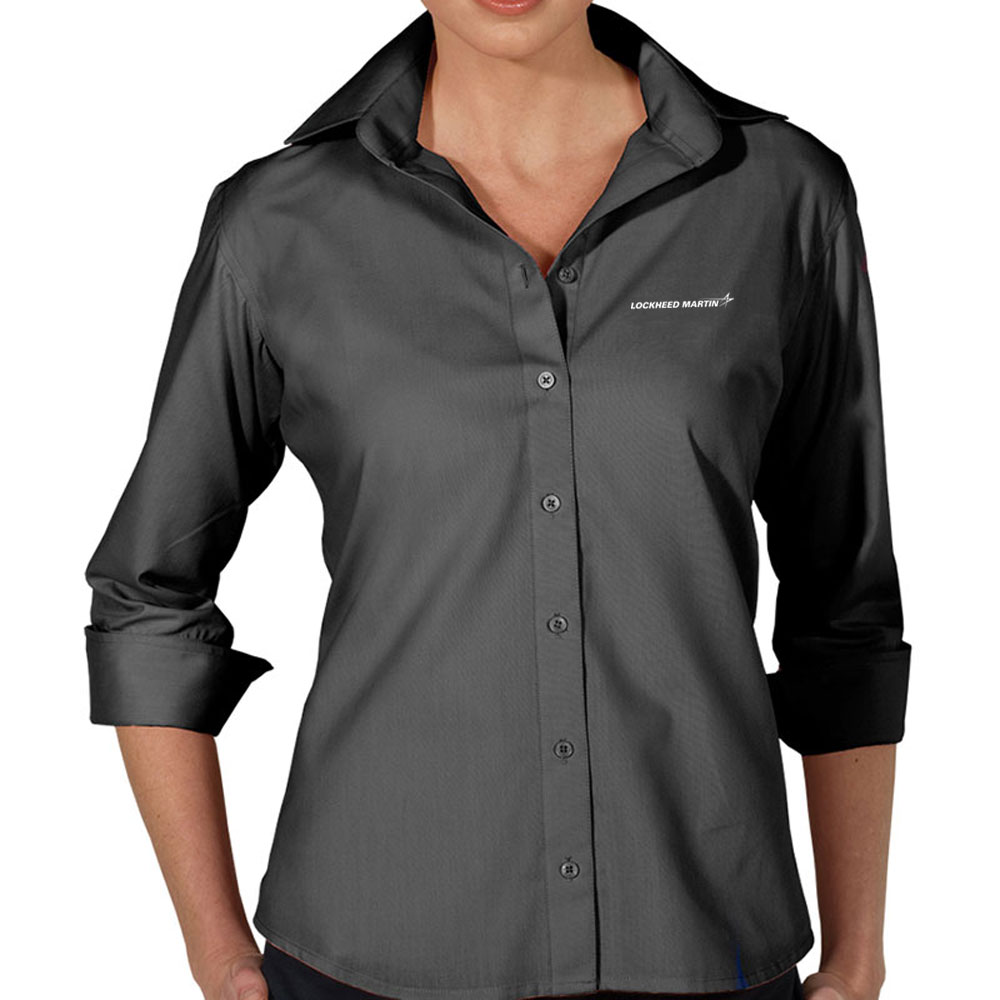 Lockheed-Martin-Ladies-Poly-Blend-Dress-Shirt-Dark-Gray