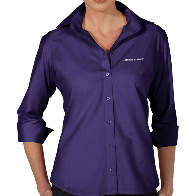 Lockheed-Martin-Ladies-Poly-Blend-Dress-Shirt-French-Purple