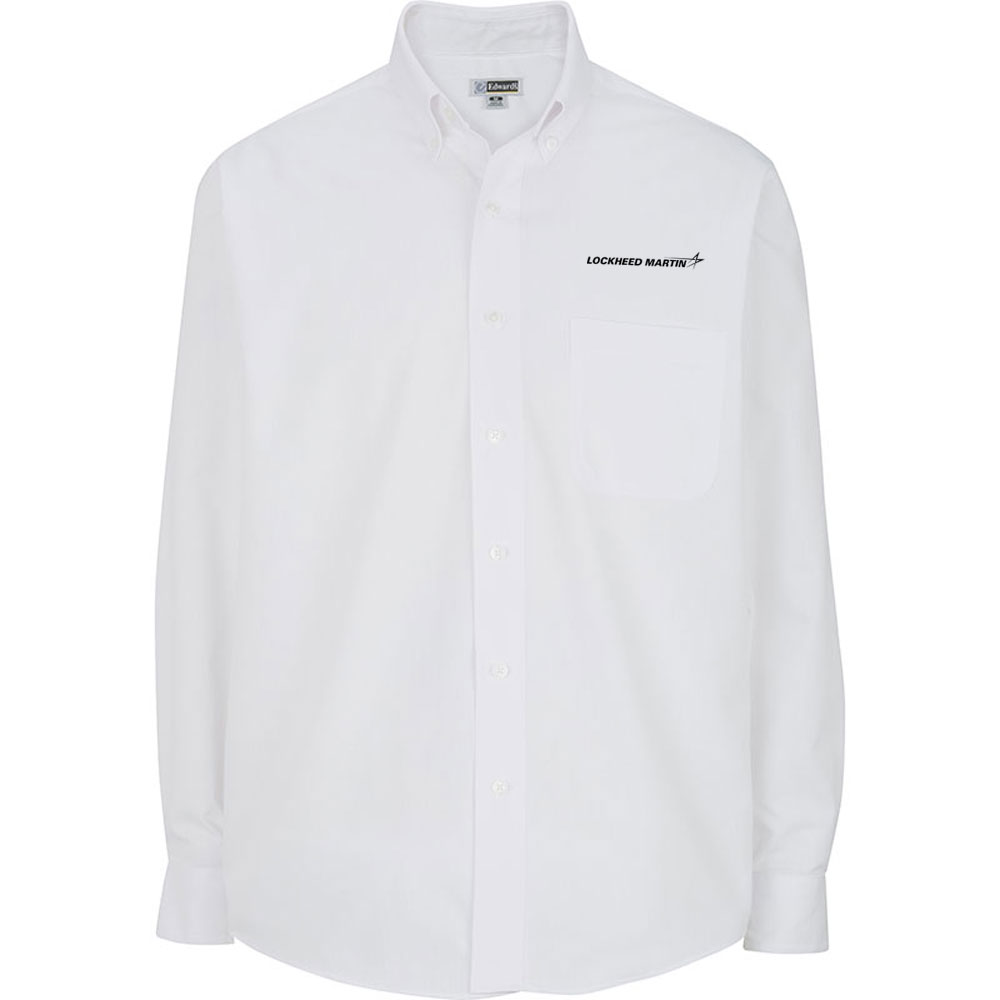 Lockheed-Martin-Mens-Poly-Blend-Dress-Shirt-White