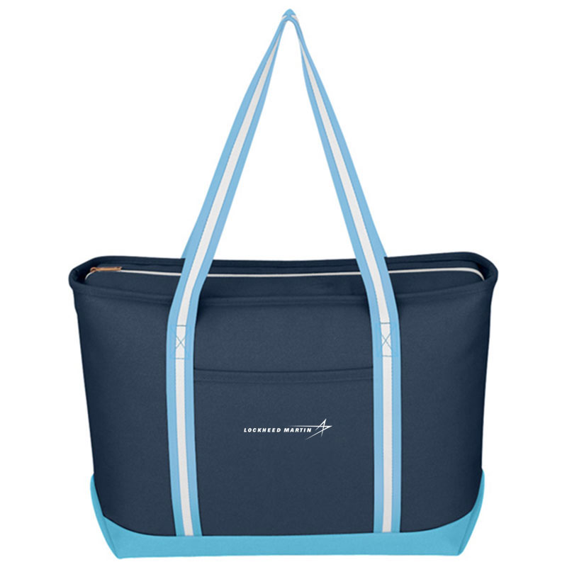 Admiral Canvas Tote - Navy / Light Blue