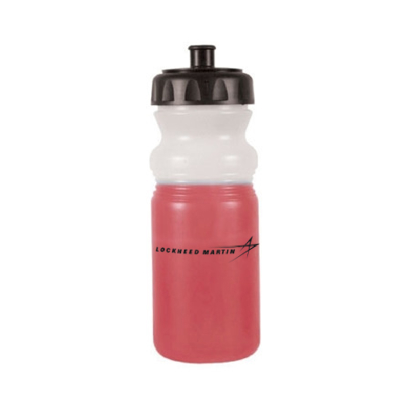 Color Changing Water Bottle, 20 oz - Frosted / Red