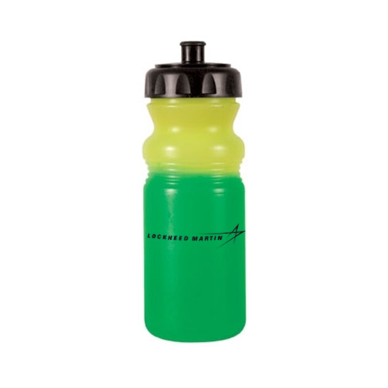 Color Changing Water Bottle, 20 oz - Yellow / Green