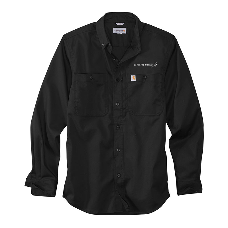 Carhartt Rugged Professional Series Long Sleeve Shirt - Black Front