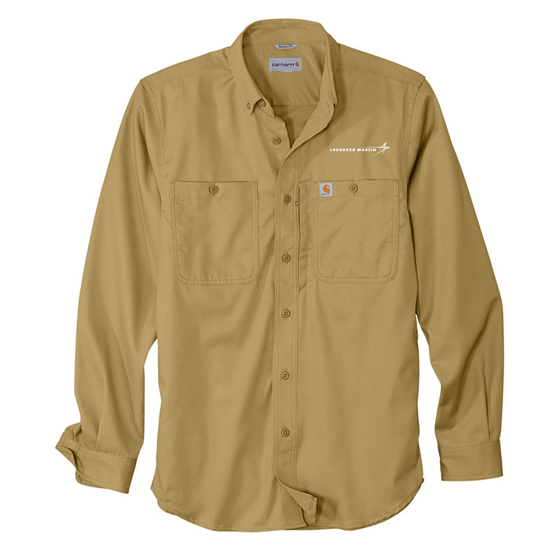 Carhartt Rugged Professional Series Long Sleeve Shirt - Khaki Front