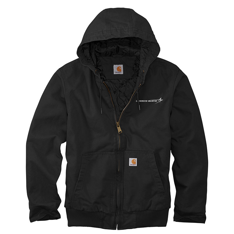 Carhartt Washed Duck Active Jacket - Black Front