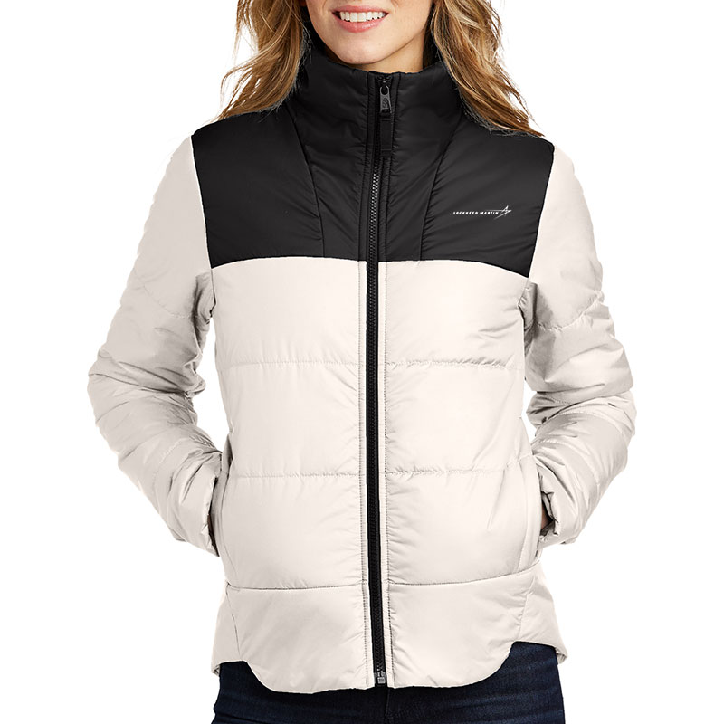 North-Face-Ladies'-Everyday-Insulated-Jacket-White-Front-Model