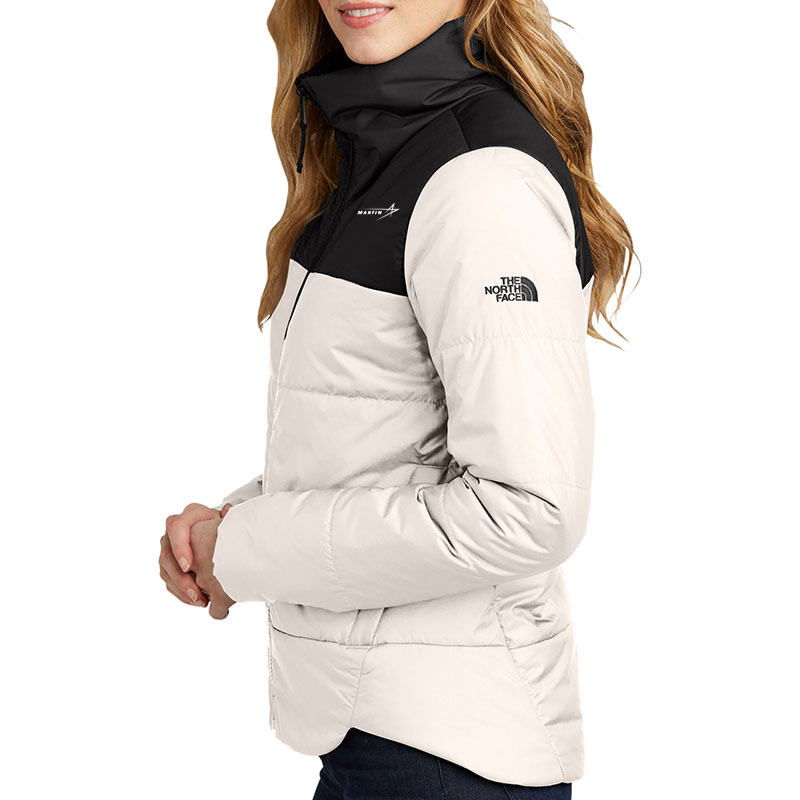 North-Face-Ladies'-Everyday-Insulated-Jacket-White-Side-Model